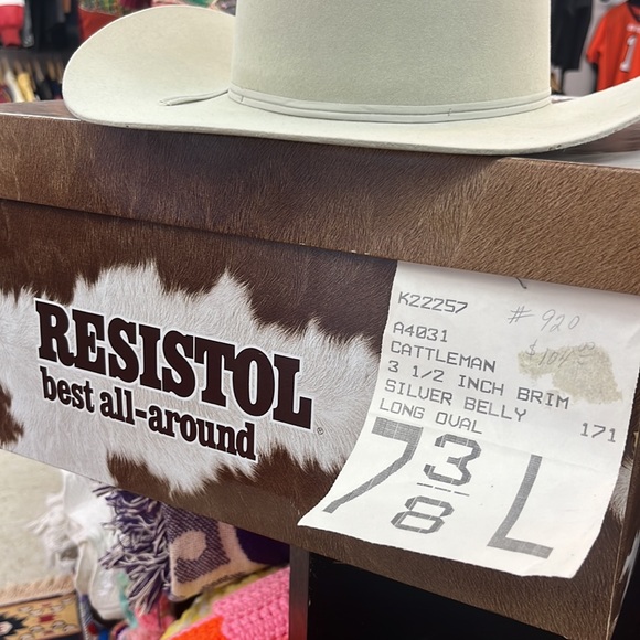Vintage Resistol Beaver Felt Silver Belly Cowboy Hat - Picture 9 of 10